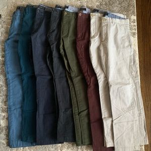 Banana Republic Fulton Skinny Chino Lot (6) - 32x30
